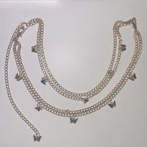 Gold butterfly belt/chain